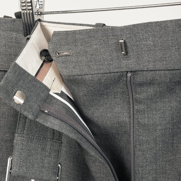 Helmut Lang AW/20 Light Grey Melange Tela Suiting Trouser Skirt - Picture 7 of 15